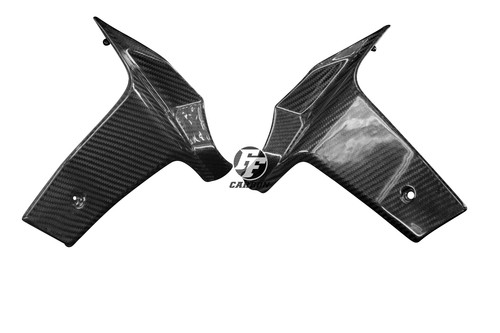 Carbon radiator cover for ktm - carbon,